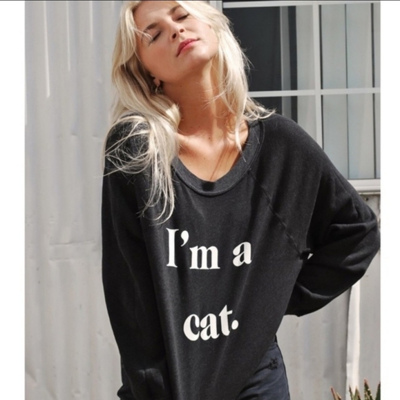 Wildfox Sweaters - Wildfox I’m a Cat Sweatshirt
